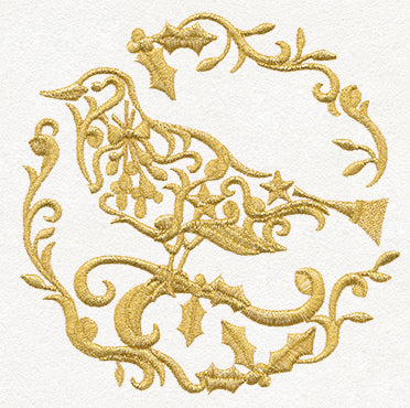 Gilded 12 Days of Christmas - Calling Bird