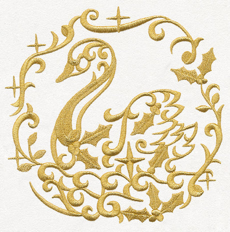 Gilded 12 Days of Christmas - Swan