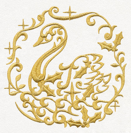 Gilded 12 Days of Christmas - Swan