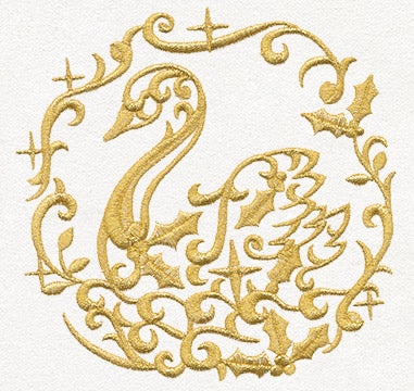 Gilded 12 Days of Christmas - Swan