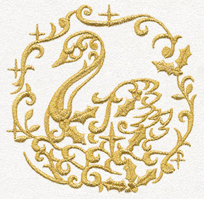 Gilded 12 Days of Christmas - Swan