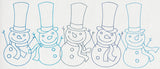 Jolly Snowman Border