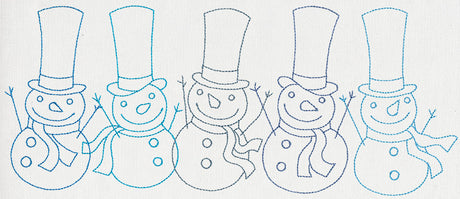 Jolly Snowman Border