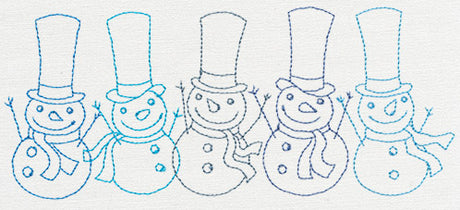 Jolly Snowman Border
