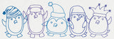 Happy Penguin Border