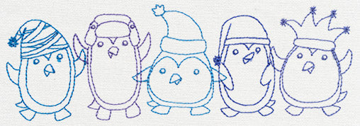 Happy Penguin Border