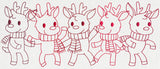 Prancing Reindeer Border