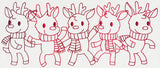 Prancing Reindeer Border