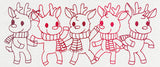Prancing Reindeer Border
