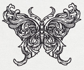 Engraved Butterfly