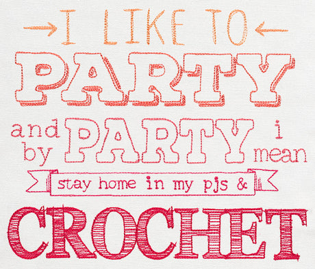 I Like to Party - Crochet