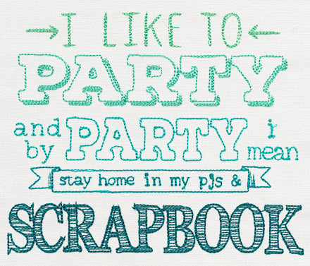 I Like to Party - Scrapbook