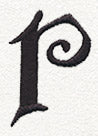 Fantasy Letter R - Lowercase