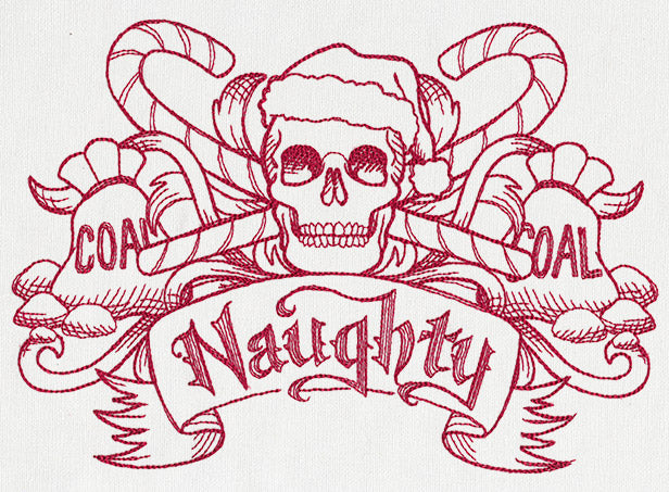 Naughty Christmas Crest