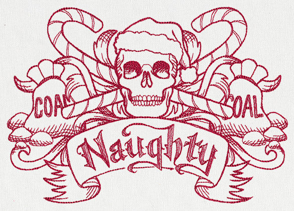 Naughty Christmas Crest