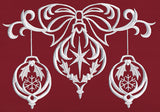 White Christmas - Draped Ornaments