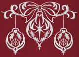 White Christmas - Draped Ornaments
