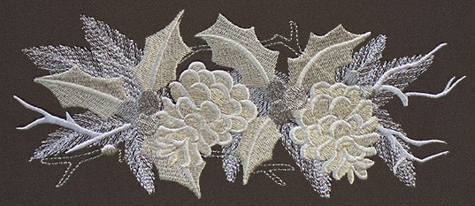 Christmas Luster - Pinecone Border