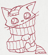 Feline Festive Outlines - Kitty Scarf