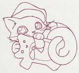 Feline Festive Outlines - Teddy Bear Kitty