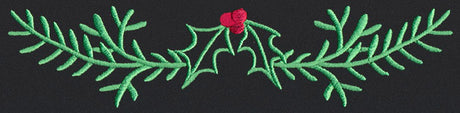 Chalkboard Christmas - Holly Border 1