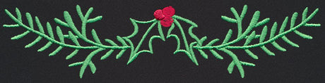 Chalkboard Christmas - Holly Border 1