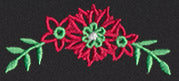 Chalkboard Christmas - Flower Border 1