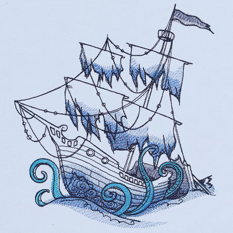 Ocean Blue - Sunken Ship