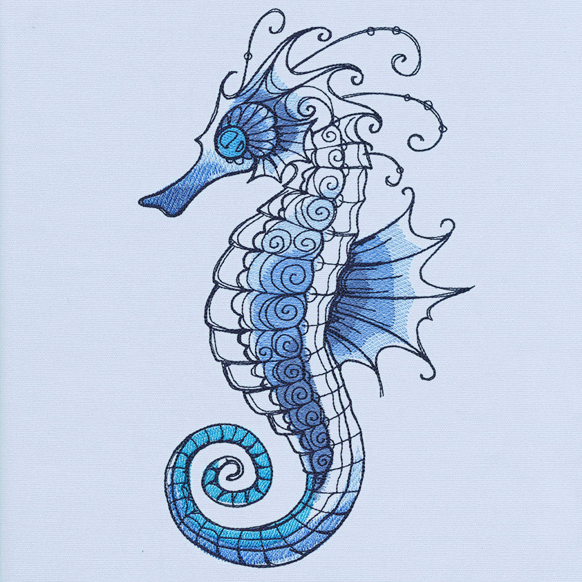 Ocean Blue - Seahorse – Urban Threads