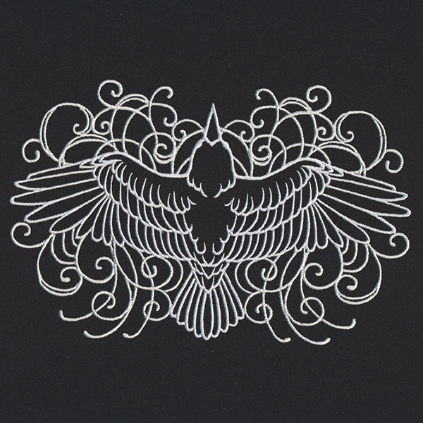 Scrolled Raven