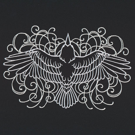 Scrolled Raven