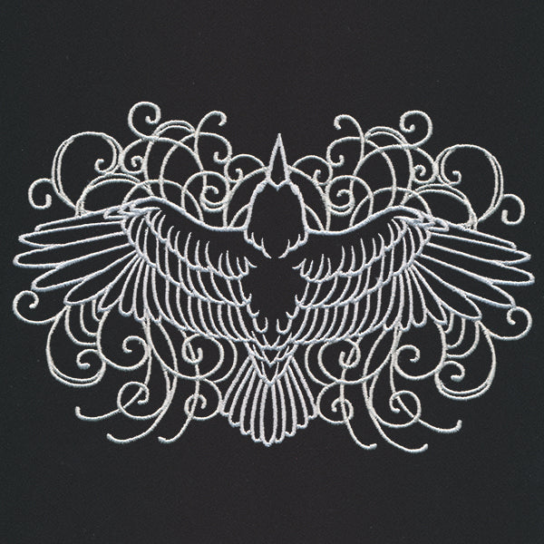 Scrolled Raven
