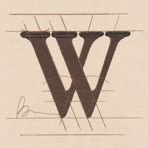 Drafting Letter W