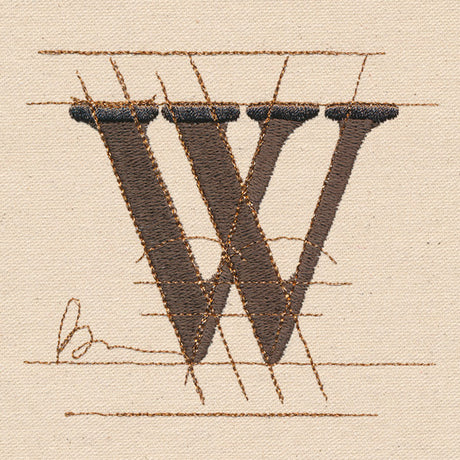 Drafting Letter W