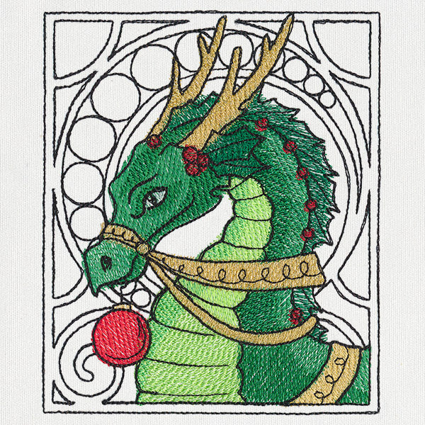 Art Nouveau Christmas - Dragon