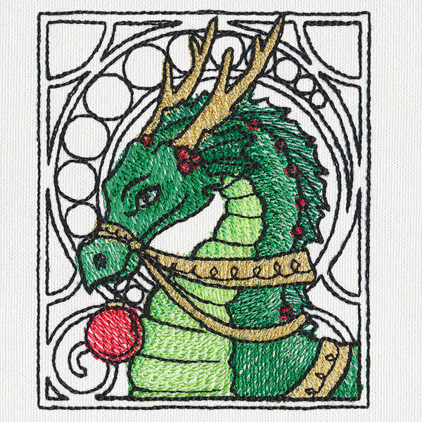 Art Nouveau Christmas - Dragon