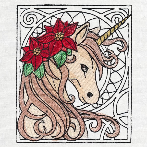 Art Nouveau Christmas - Unicorn
