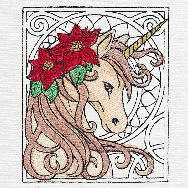 Art Nouveau Christmas - Unicorn