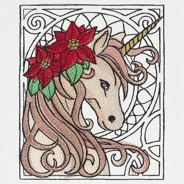 Art Nouveau Christmas - Unicorn
