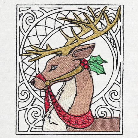 Art Nouveau Christmas - Reindeer