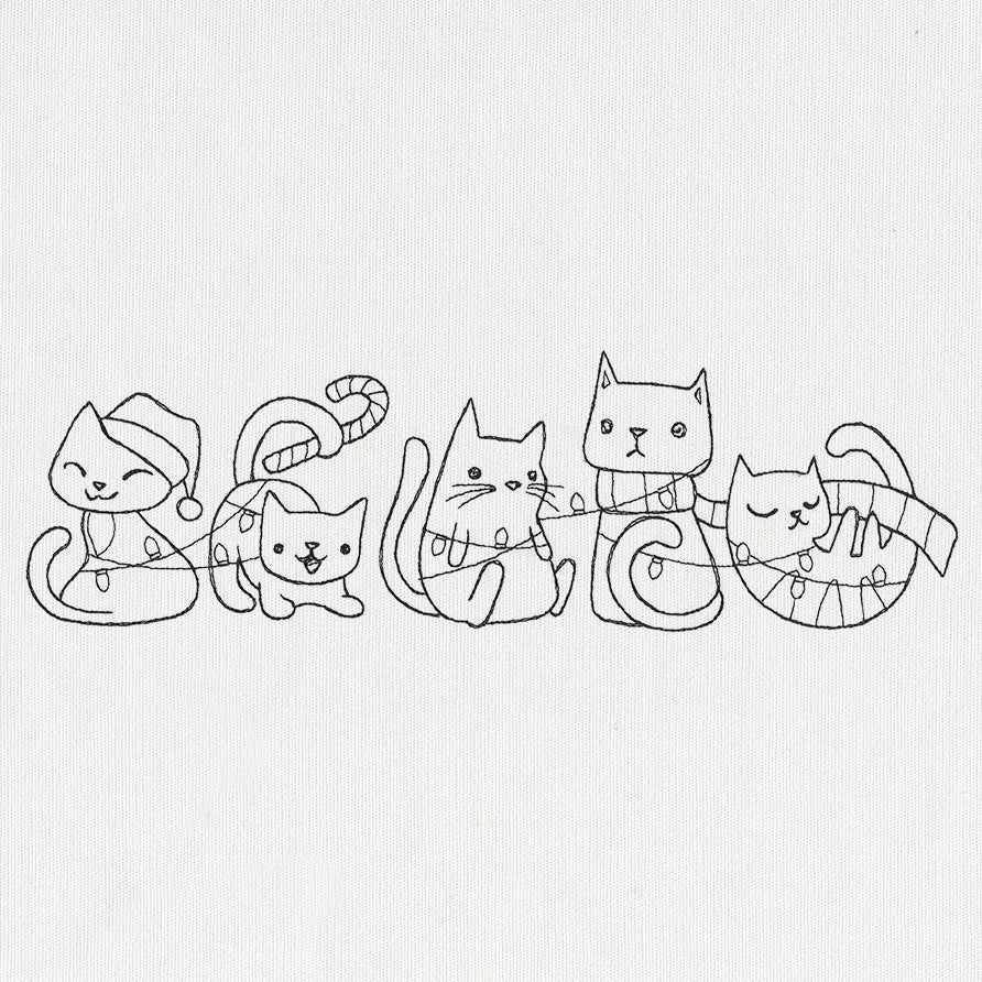 Tangled Kittens Border