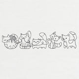Playful Kittens Border