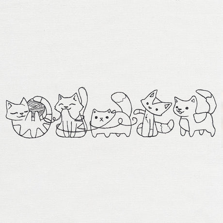 Playful Kittens Border