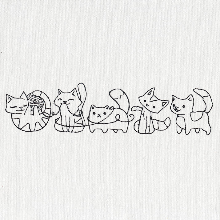 Playful Kittens Border