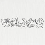 Playful Kittens Border