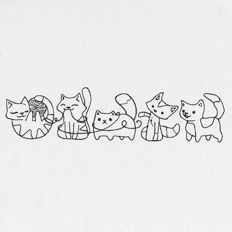 Playful Kittens Border