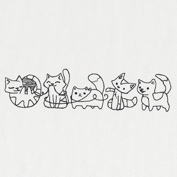 Playful Kittens Border
