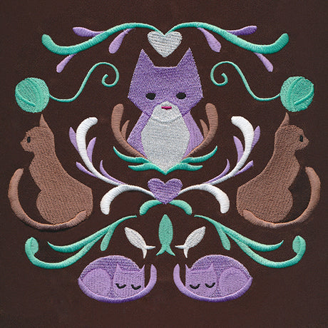 Folksy Feline Crest