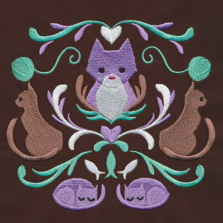 Folksy Feline Crest