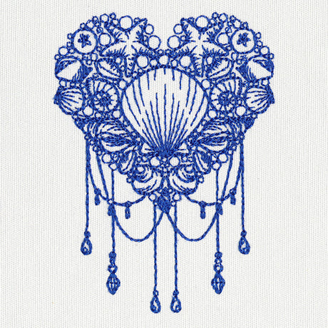 Draped Mermaid Heart